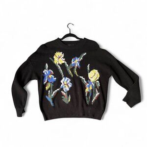 L'embroidered Sweater | Flowers